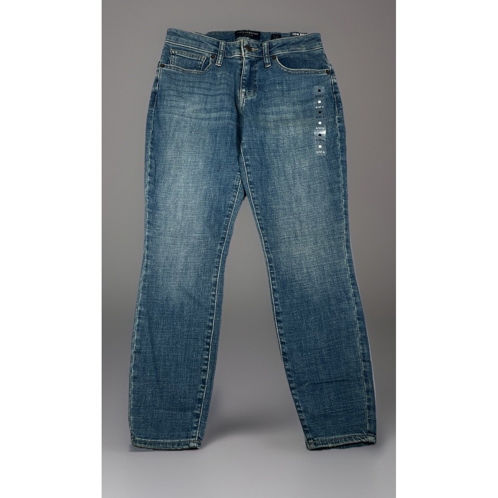 NWT-Lucky Brand Women Size 4/27 Lolita Skinny Jeans Blue Low Rise Ankle Stretch